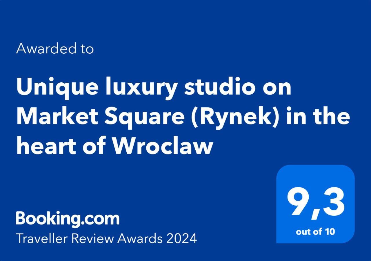 Unique Luxury Studio On Market Square Leilighet Wrocław Eksteriør bilde